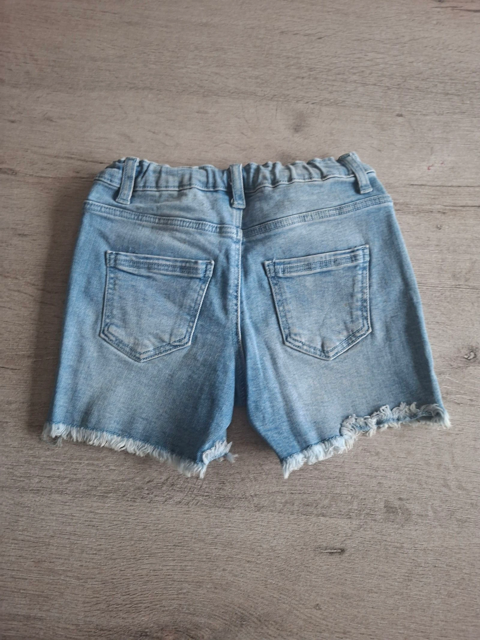 🌷F3-40🌷 Lichtblauwe spijkershort voor meisjes – Taille 122 cm (6-7 jaar) | Zomermusthave🌷 – photo 4